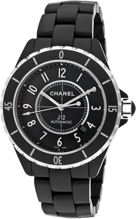 chanel black ceramic watch replica|chanel j12 automatic chronograph.